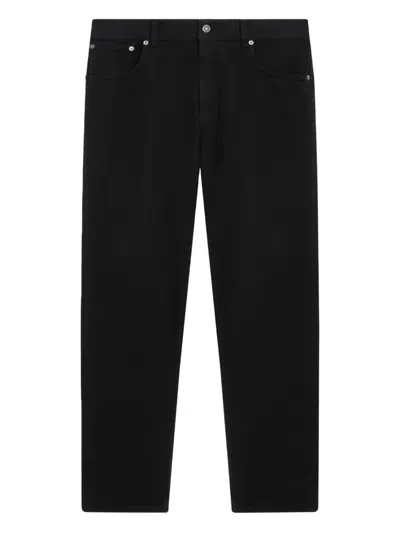 Dondup Button-up Trousers In Black