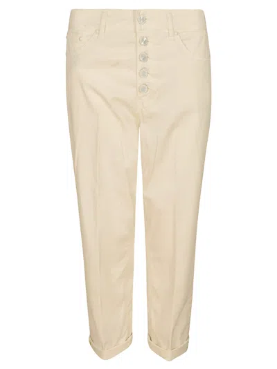 DONDUP BUTTONED CROPPED JEANS