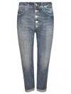 DONDUP BUTTONED CROPPED JEANS