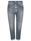 DONDUP BUTTONED CROPPED JEANS DONDUP