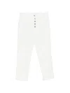 Dondup Buttoned Denim Jeans In White