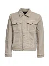 Dondup Buttoned Flap-pocket Denim Jacket In Brown
