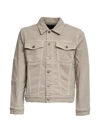 Dondup Buttoned Flap-pocket Denim Jacket In Brown