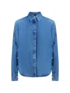 Dondup Buttoned Shirt In Blue