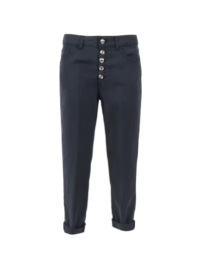 Dondup Buttoned Trousers In Gray