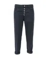 Dondup Buttoned Trousers In Blue