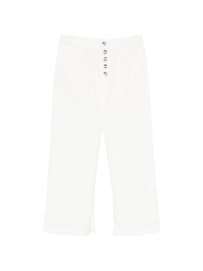 Dondup Button-up Maxi Skirt In White