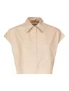 Dondup Cotton Shirt In Beige