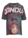 Dondup Crewneck Logo Print Graphic Top In Multi