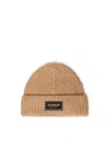 Dondup Technical Wool Hat In Brown