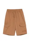Dondup Cargo Drawstring Trousers In Brown