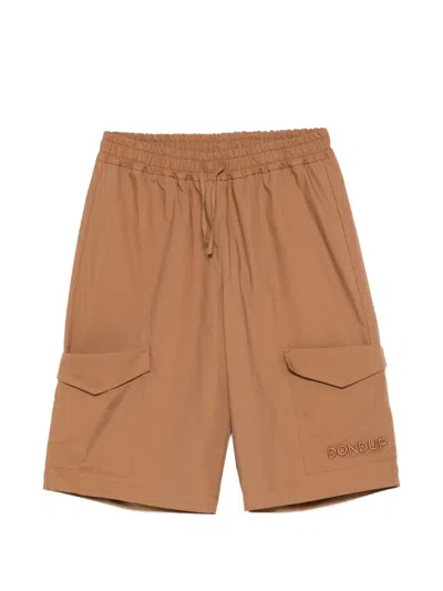 Dondup Kids' Cargo Drawstring Trousers In Brown