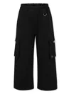 Dondup Black Trousers For Girl With Logo In Black