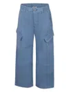 Shop Dondup Cargo Trousers In Blue