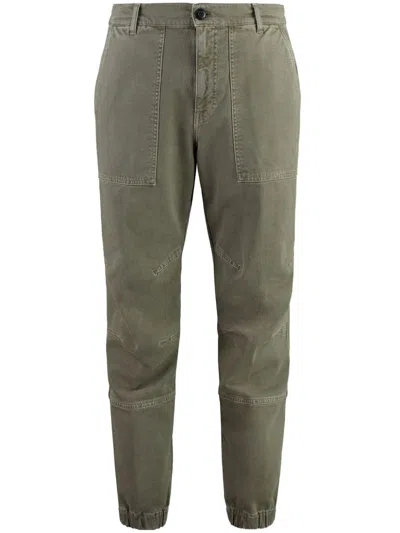 Dondup Cotton Cargo-trousers In Green