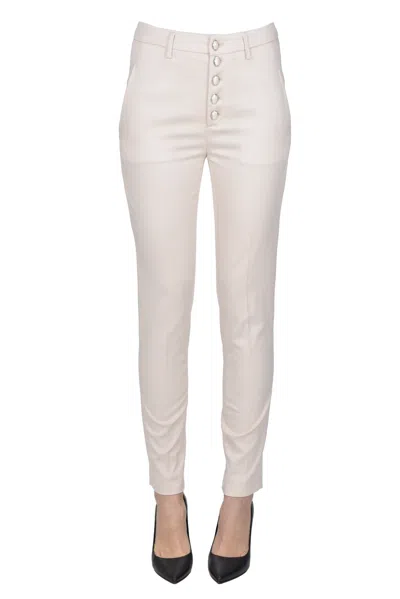 Dondup Carmen Trousers In Neutral