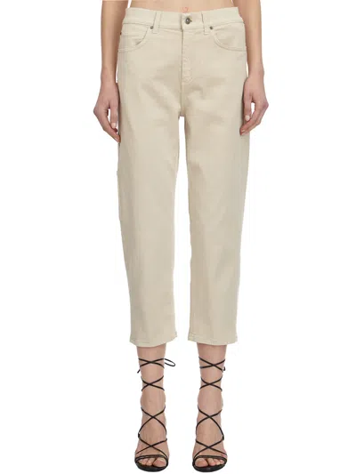 Dondup Carrie Denim Pants In Cream