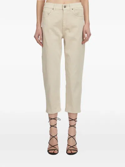 Dondup Carrie Multiple-pocket Jeans In Neutral