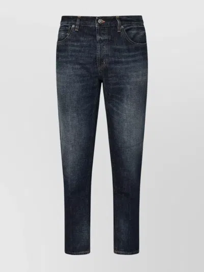 Dondup Carrot Fit Jeans Faded Effect In Blue
