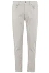Dondup Carrot Leg Beige Jeans With Five-pocket Design In Gray
