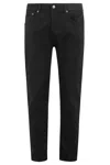 Dondup Carrot Leg Black Jeans With Five-pocket Design