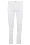 Dondup Carrot Leg Jeans In Durable Cotton Drill In White