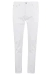 Dondup Carrot Leg Jeans In Durable Cotton Drill In White