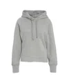 Dondup Casual Gray Hoodie With Drawstring And Ribbed Cuffs In Gray