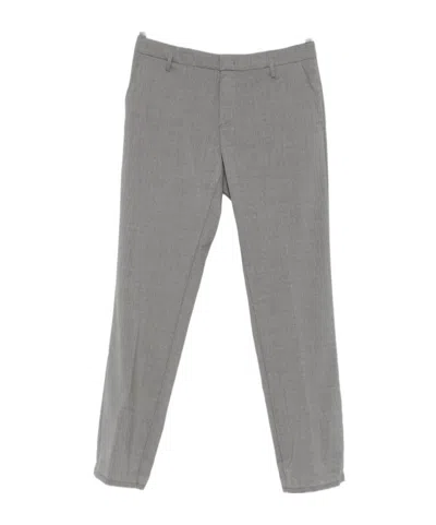 Dondup Casual Pants With Belt Loops In Gray