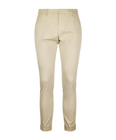 Dondup Casual Pants With Belt Loops In Neutral