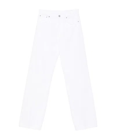 Dondup Casual Pants With Belt Loops In White