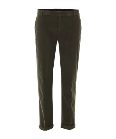 Dondup Casual Trousers With Belt Loops In Green