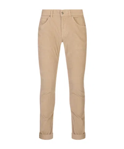Dondup Casual Trousers With Belt Loops In Neutral