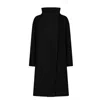 Dondup Long Sleeve Coat In Black