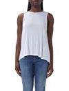 Dondup Chain Embellished Crewneck Tank Top In Bianco