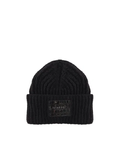 Dondup Chenille Hat In Black