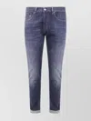 Dondup Cuffed Denim Jeans In Blue