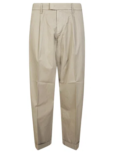 Dondup Chino 1 Pinces Carrot Trousers In Neutral