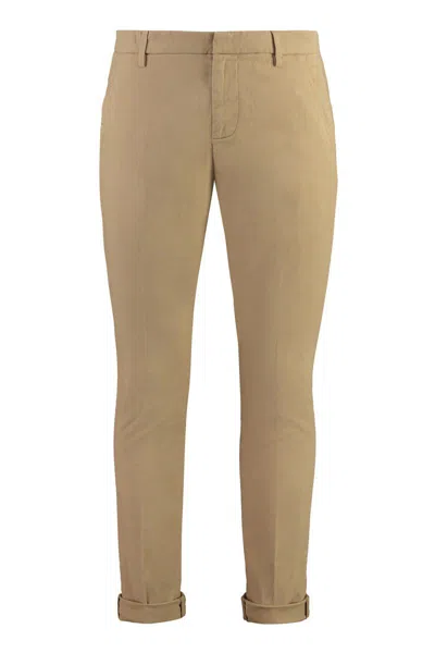 Dondup Chino Pants In Stretching Cotton In Beige