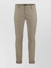 Dondup Chino Trousers Featuring Roll-up Cuffs In Brown