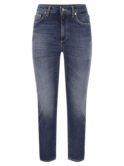 Dondup Cindy - Regular Stretch Denim Jeans In Navy