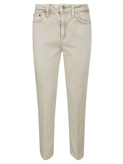 Dondup Cindy Tailored Brown Cotton Denim Jeans