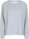 Dondup Classic Grey Cotton Sweater In Gray