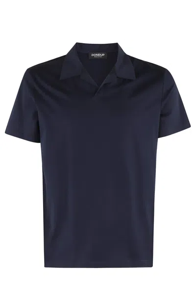 Dondup Classic Polo Skipper Jersey Crafted From Premium Cotton In Black
