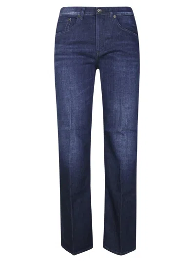 DONDUP CLASSIC STRAIGHT-LEG JEANS WITH DARK WASH AND SUBTLE BRANDING