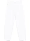 Dondup Classic White Jeans With Concealed Fly And Timeless Design