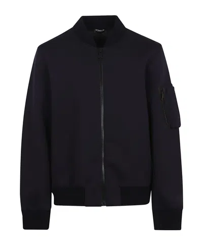 DONDUP ZIP-FASTENING BOMBER JACKET