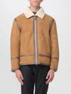 Dondup Caramel Shearling Jacket In Multi