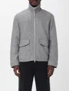 Dondup Zip Flap-pocket Jacket In Gray