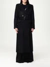 Dondup Coat  Woman Color Black In Black